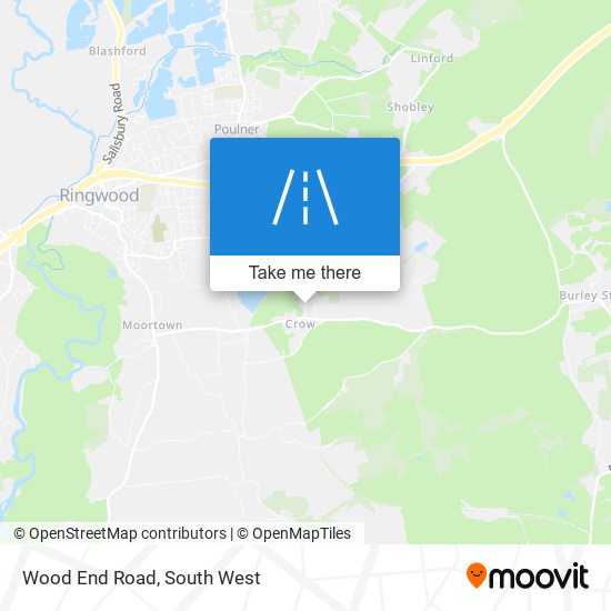 Wood End Road map