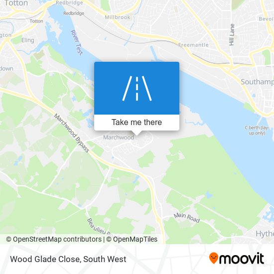 Wood Glade Close map