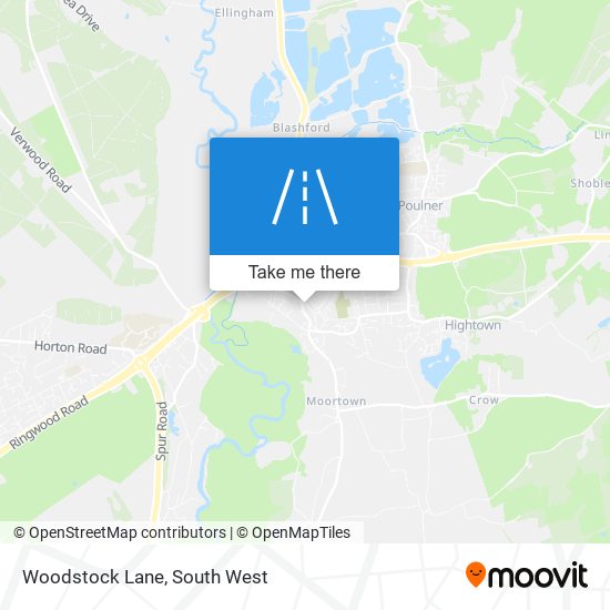Woodstock Lane map