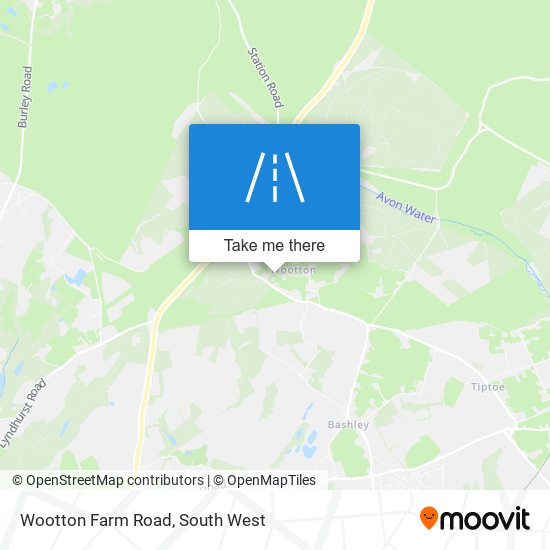 Wootton Farm Road map