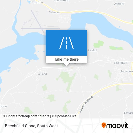 Beechfield Close map