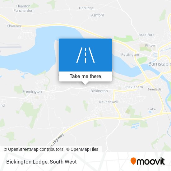 Bickington Lodge map