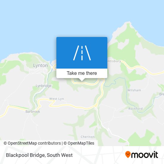 Blackpool Bridge map