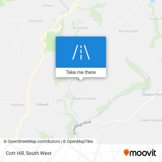 Cott Hill map