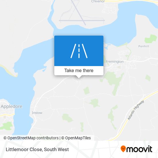 Littlemoor Close map