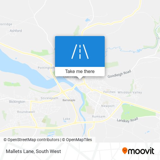 Mallets Lane map