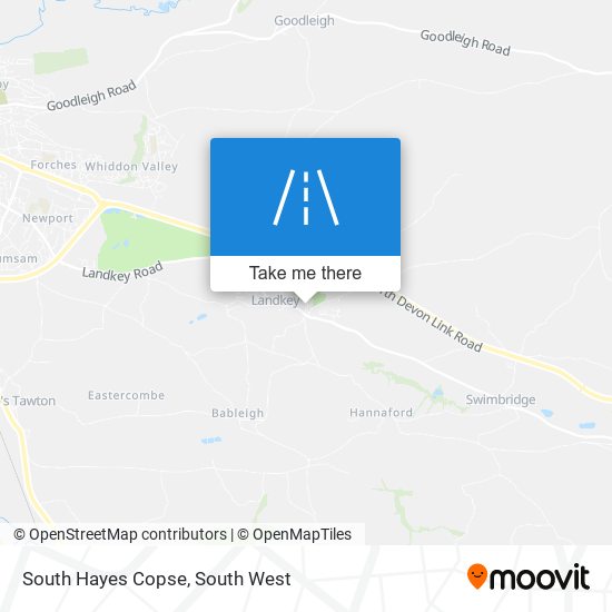 South Hayes Copse map