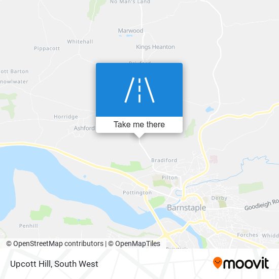 Upcott Hill map