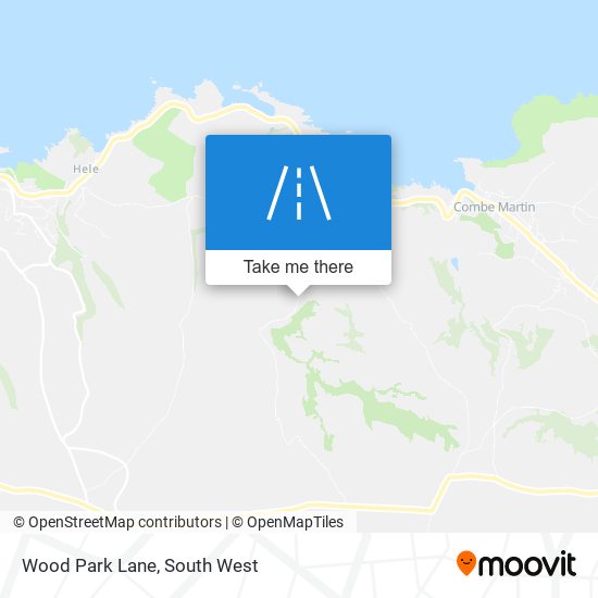 Wood Park Lane map