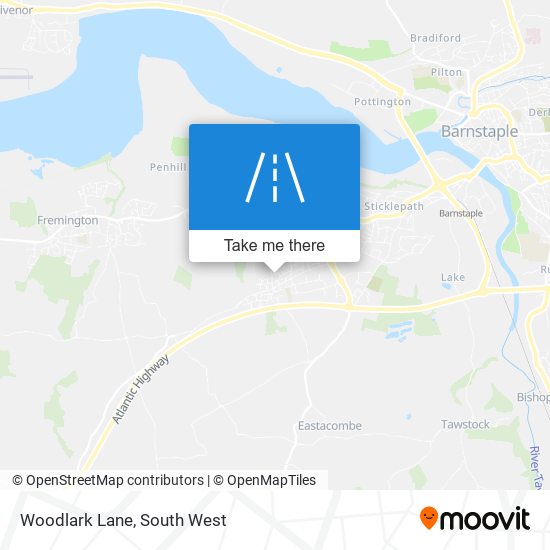 Woodlark Lane map