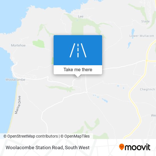 Woolacombe Station Road map