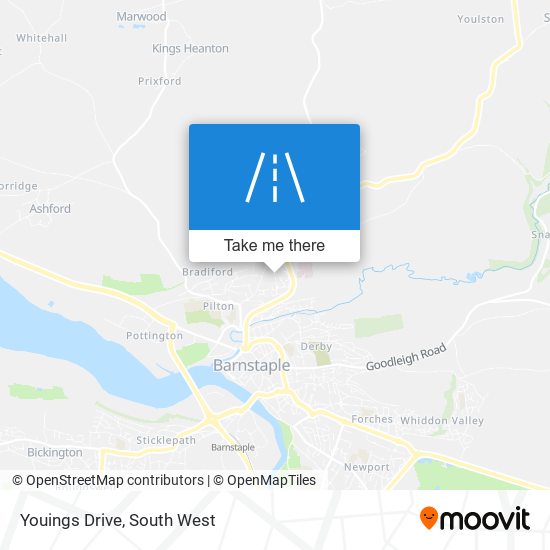 Youings Drive map