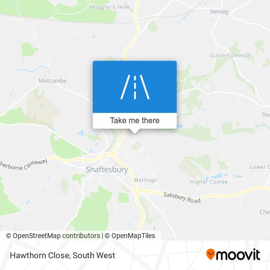 Hawthorn Close map