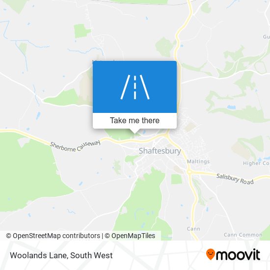 Woolands Lane map
