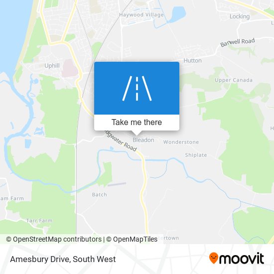Amesbury Drive map