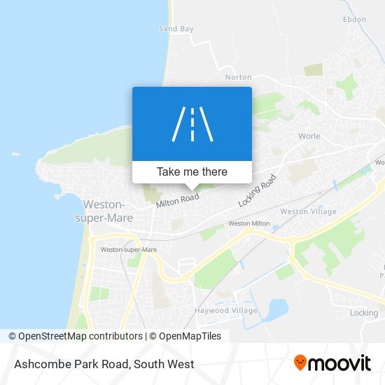Ashcombe Park Road map