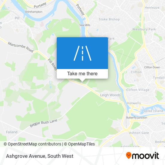 Ashgrove Avenue map