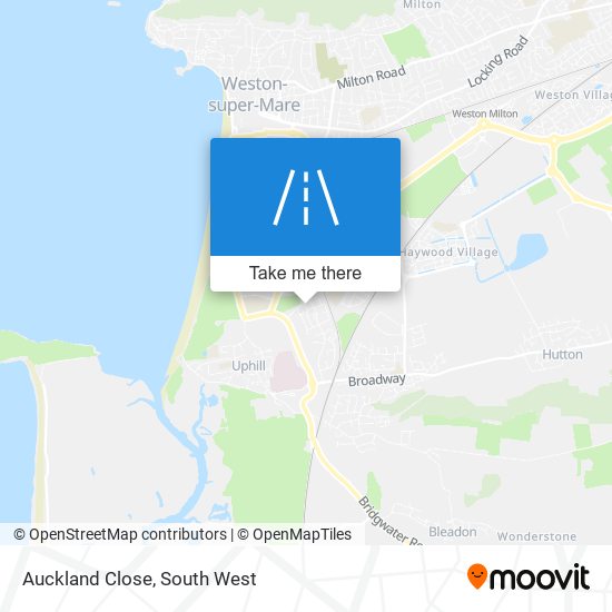 Auckland Close map