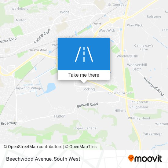 Beechwood Avenue map