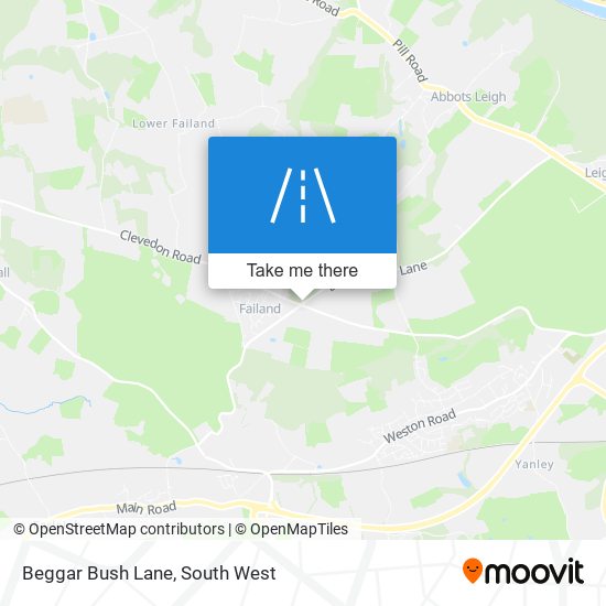 Beggar Bush Lane map