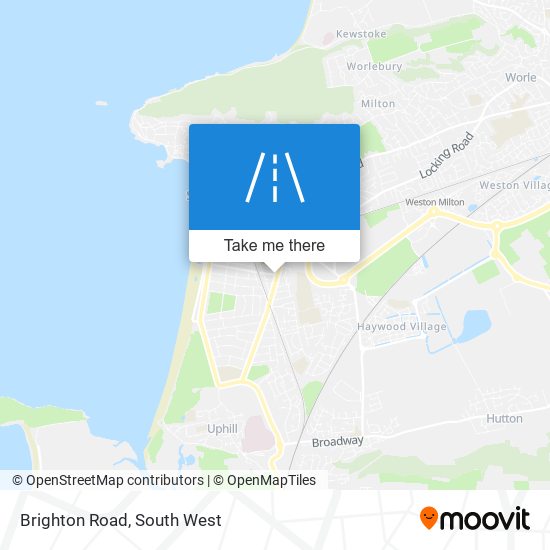 Brighton Road map