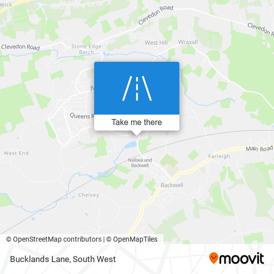 Bucklands Lane map