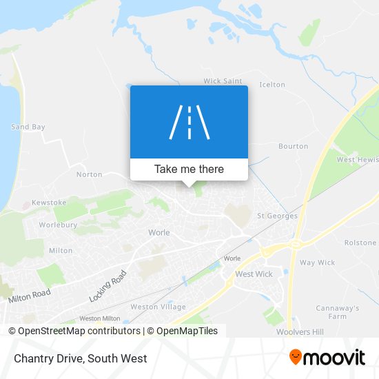 Chantry Drive map