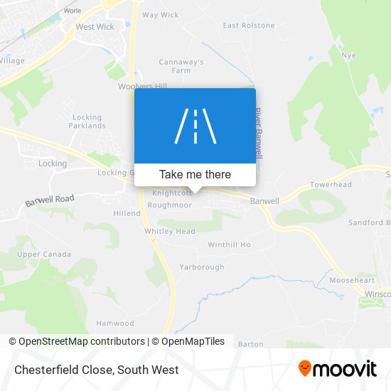 Chesterfield Close map