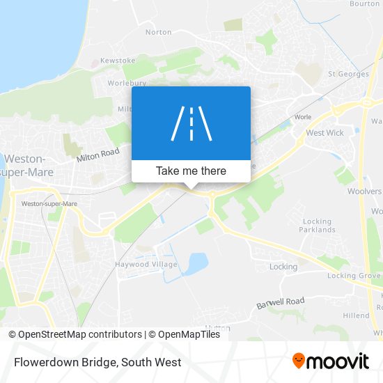 Flowerdown Bridge map