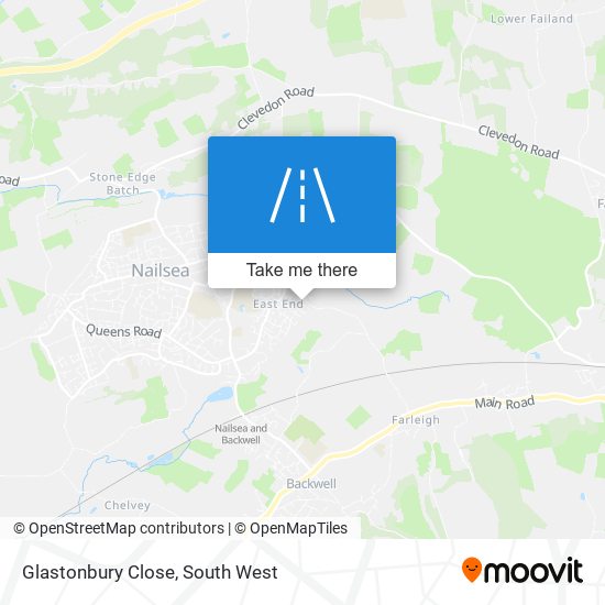 Glastonbury Close map