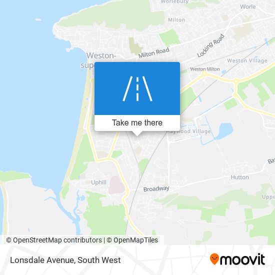 Lonsdale Avenue map