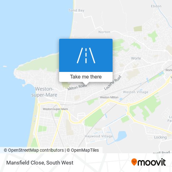 Mansfield Close map