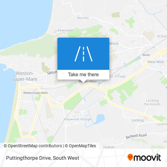 Puttingthorpe Drive map