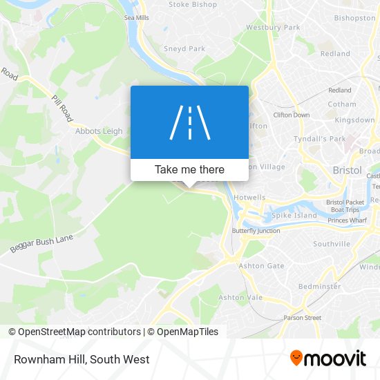 Rownham Hill map