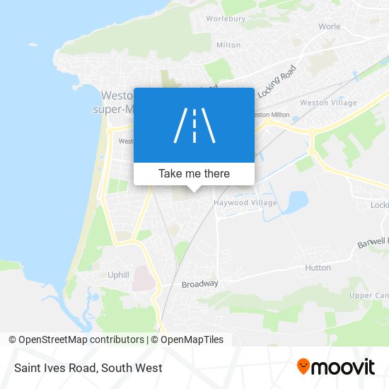 Saint Ives Road map