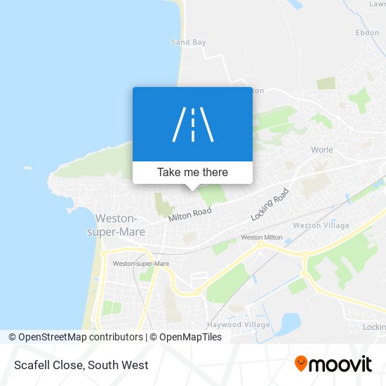 Scafell Close map