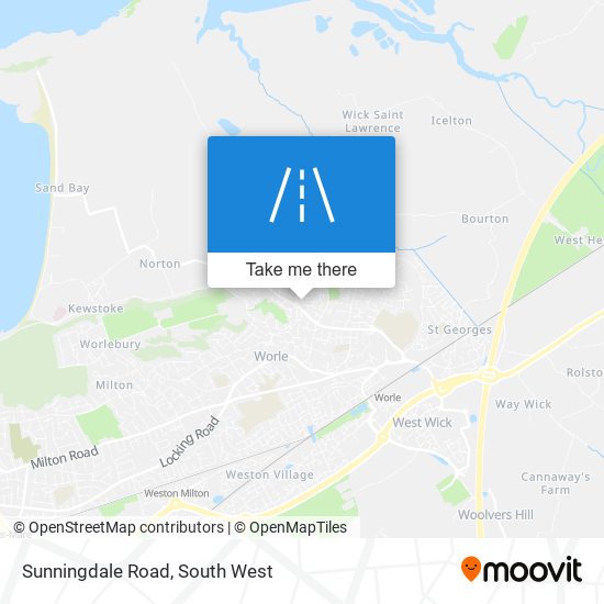 Sunningdale Road map