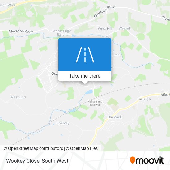 Wookey Close map