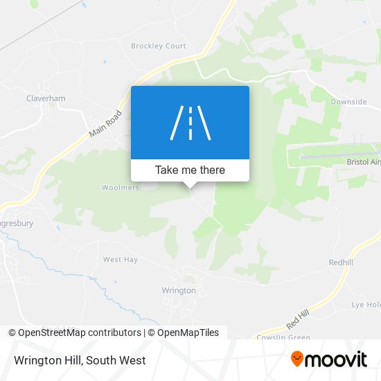 Wrington Hill map