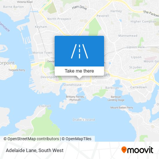 Adelaide Lane map