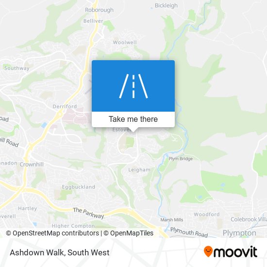 Ashdown Walk map