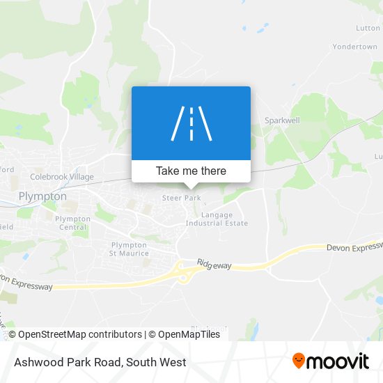 Ashwood Park Road map