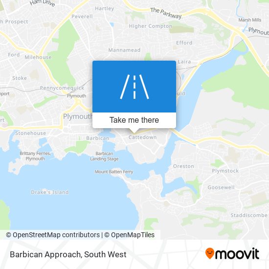 Barbican Approach map