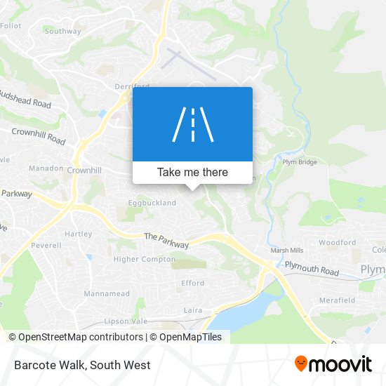 Barcote Walk map