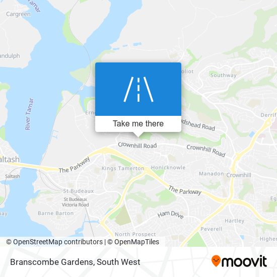 Branscombe Gardens map