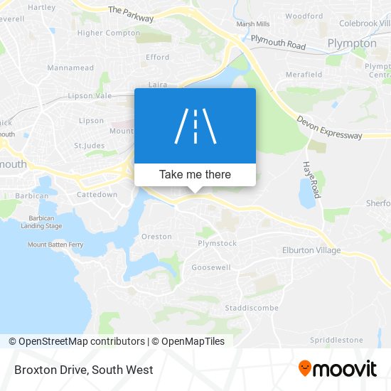 Broxton Drive map
