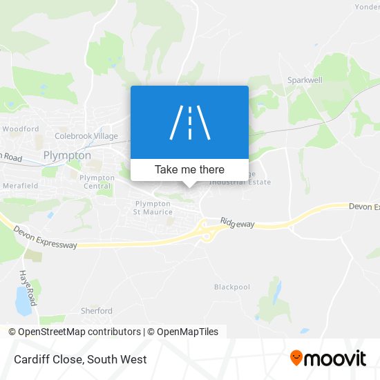 Cardiff Close map