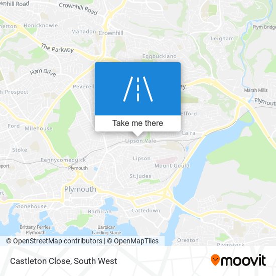 Castleton Close map