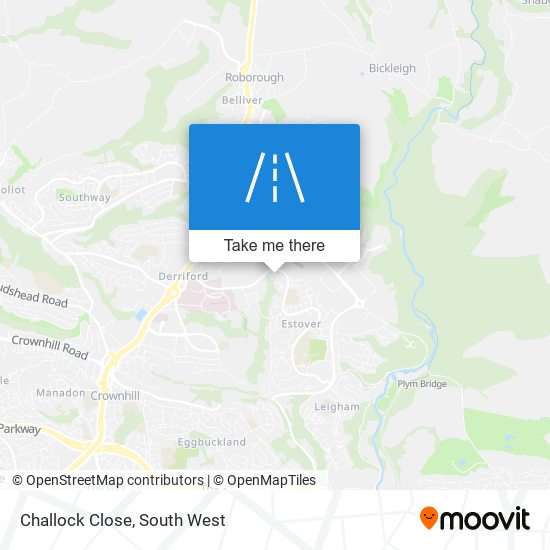 Challock Close map