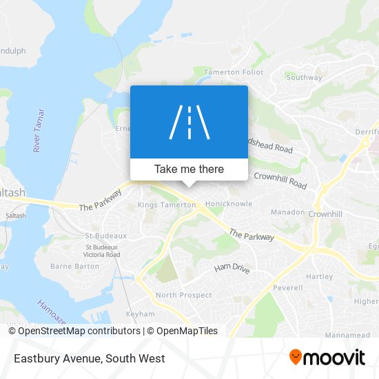 Eastbury Avenue map